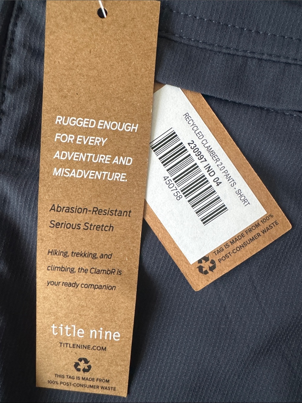 Title Nine Recycled Clamber 2.0
Hiking Pant Lightweight
Stretch Size 4 Blue - Picture 4 of 9